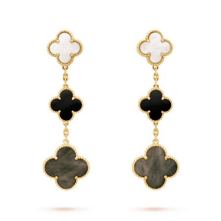 Magic Alhambra earrings, 3 motifs - VCARD79000- Van Cleef & Arpels