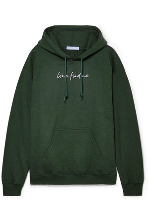 Paradised | Printed cotton-blend fleece hoodie | NET-A-PORTER.COM