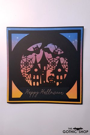 Halloween Globe Papercut Gothic Card | Gifts & ware | Cards
