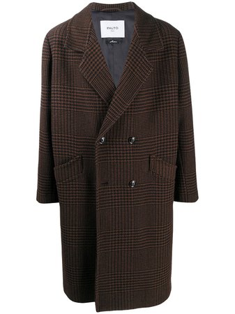 Paltò Houndstooth double-breasted Coat - Farfetch