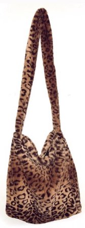 leopard fluffy bag
