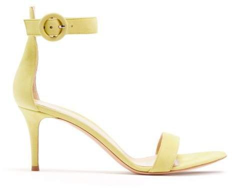 Portofino 70 Suede Sandals - Womens - Yellow