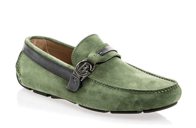 6504 Baldinini Moccasin / Green | Italian Designer Shoes | Rina's Store