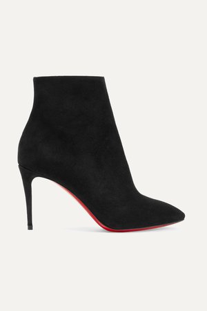 Black Eloise 85 suede ankle boots | Christian Louboutin | NET-A-PORTER