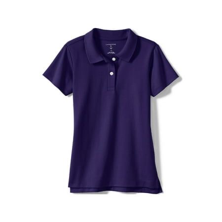 purple polo shirt