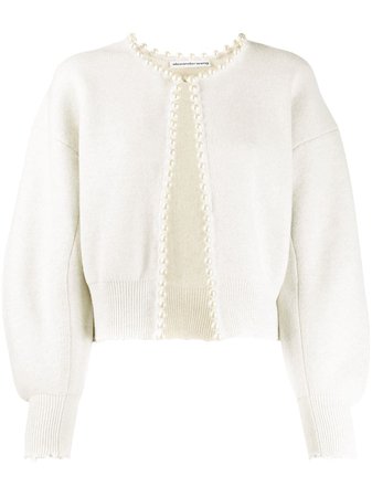 Alexander Wang embellished long-sleeve cardigan with Express Delivery - Farfetch