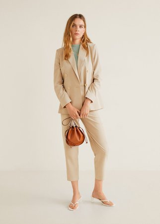 Modal-blend suit blazer - Women | Mango USA
