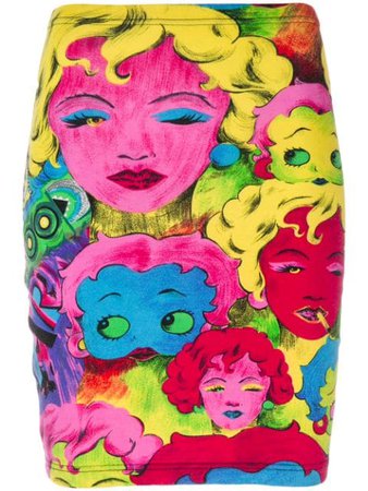 VERSACE PRE-OWNED Betty Boop print skirt $2,271 - Shop VINTAGE Online - Fast Delivery, Price