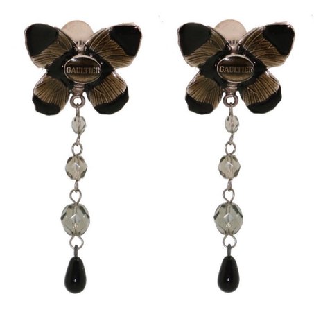 𓋍 𓆨 on instagram: “gaultier butterfly earrings”