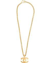 gold chanel necklace - Google Search