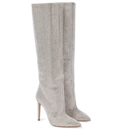 Embellished Suede Knee-High Boots | Paris Texas - Mytheresa