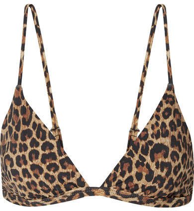 Leopard-print Bikini Top - Leopard print