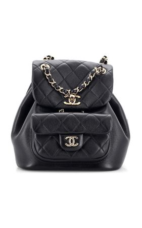 Chanel Pre-Owned Small Duma Quilted Leather Drawstring Backpack By Moda Archive X Rebag | Moda Operandi