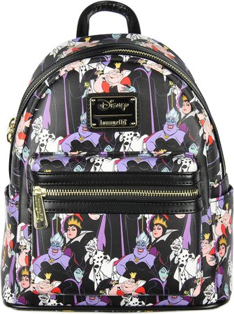 Amazon.com: Loungefly Disney Villains Mini Backpack : Clothing, Shoes & Jewelry