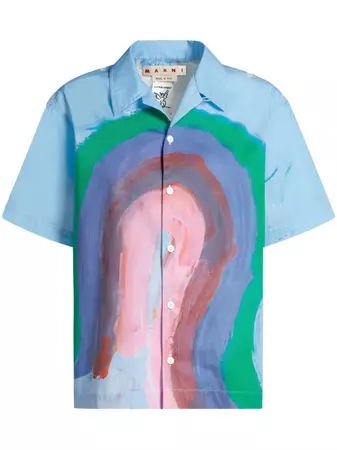 Marni graphic-print Cotton Shirt - Farfetch