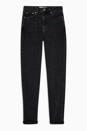 Washed Black Premium Mom Jeans | Topshop