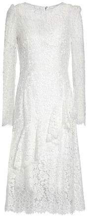 Ruffled Corded Lace Dress