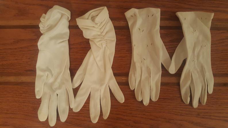 Vintage White Gloves 6pair | Etsy