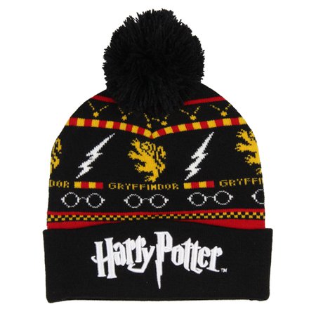 Harry Potter - Harry Potter Character Theme Design Knit Cuff Pom Beanie Skull Cap - Walmart.com - Walmart.com
