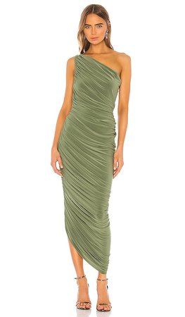 Norma Kamali Diana Gown in Celadon | REVOLVE