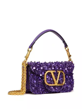 Valentino Garavani Small Locò Embellished Shoulder Bag - Farfetch