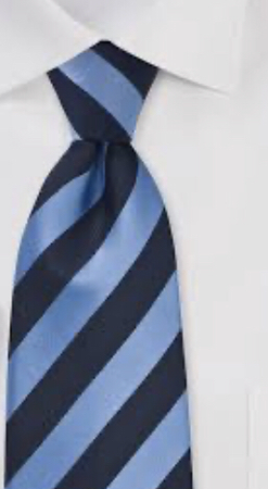 blue tripes tie