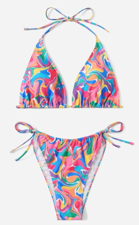 colorful bikini