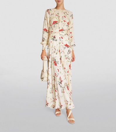 ME+EM Silk Floral Maxi Dress | Harrods US