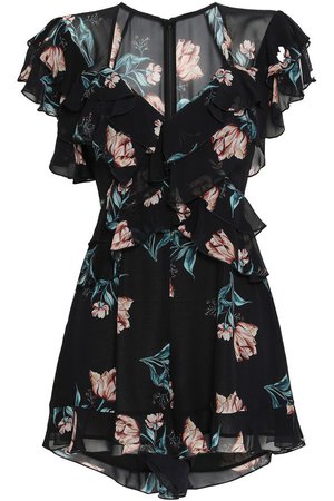 Piper floral-print silk-chiffon playsuit | NICHOLAS | Sale up to 70% off | THE OUTNET
