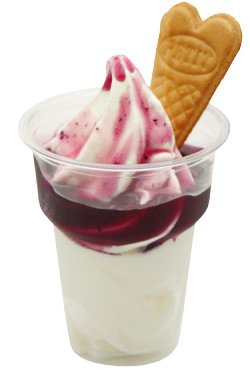 blueberry ice cream sundae