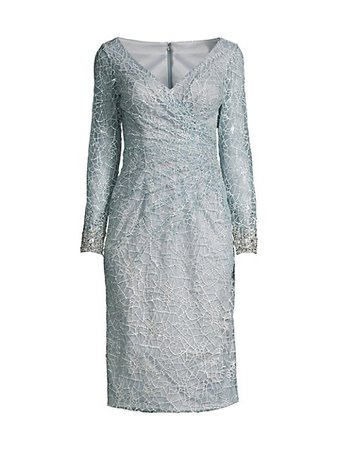 Shop Mac Duggal Beaded & Embroidered Sheath Dress | Saks Fifth Avenue