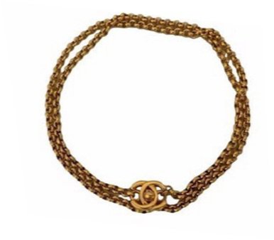 vintage gold chanel necklace