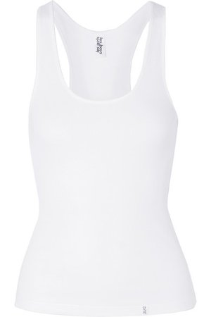 Les Girls Les Boys | Ribbed stretch-cotton jersey tank | NET-A-PORTER.COM