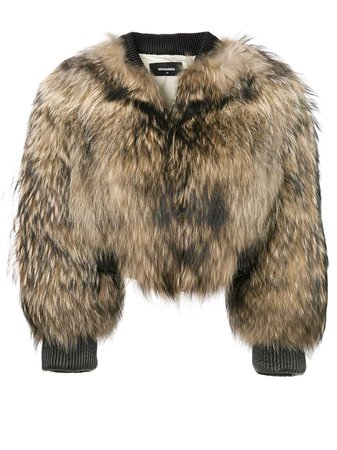 Dsquared2 Racoon Fur Bomber Jacket - Farfetch