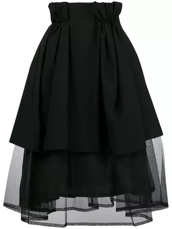 Comme Des Garçons Noir Kei Ninomiyapaperbag waist tulle layer skirt paperbag waist tulle layer skirt $425 - Buy AW18 Online - Fast Global Delivery, Price