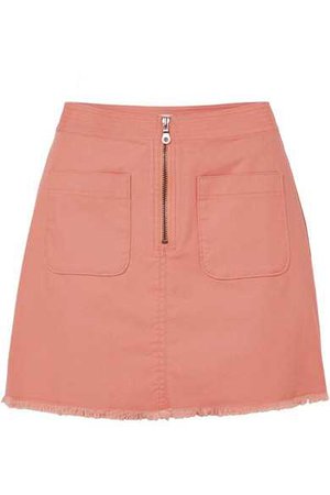 Madewell | Frayed denim mini skirt | NET-A-PORTER.COM