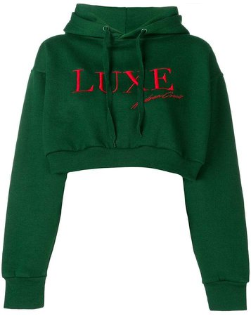 Luxe Signature cropped hoodie