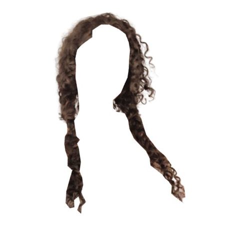 brown black curly hair pigtails double two braids
