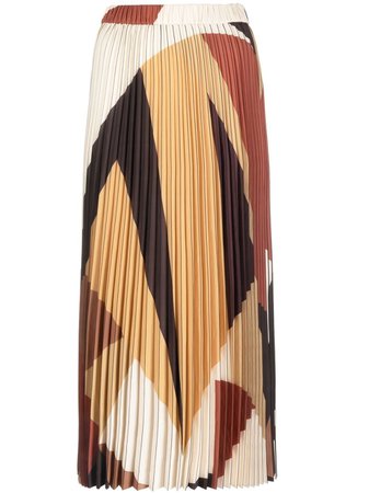 Ba&Sh Donie Pleated colour-block Skirt - Farfetch