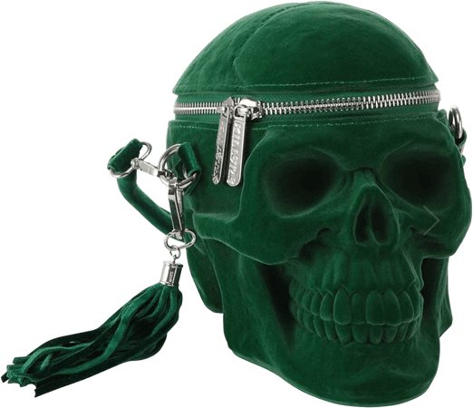 Green Skull Purse