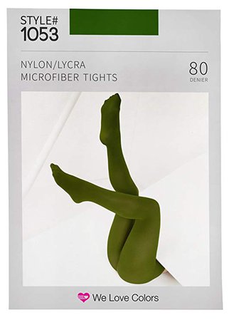 Amazon.com: Microfiber Footed Tights - We Love Colors: Clothing
