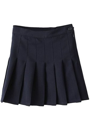 Sweet Solid Pleated Mini Skirt