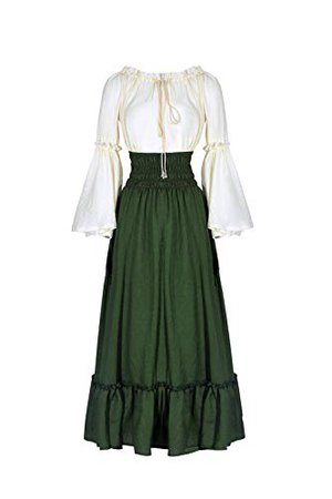 vestido medieval  NSPSTT Damen Mittelalter Kleider Viktorianischen Königin Kleid Cosplay Kostüm: Amazon.de: Bekleidung