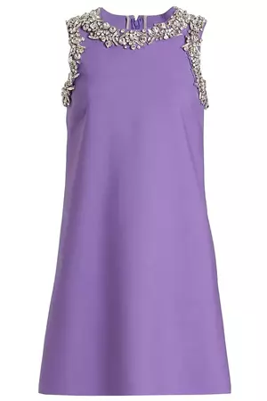 Sleeveless Crystal Embroidered Shift Dress – Marissa Collections