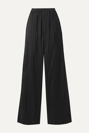 Balenciaga | Pinstriped twill wide-leg pants | NET-A-PORTER.COM