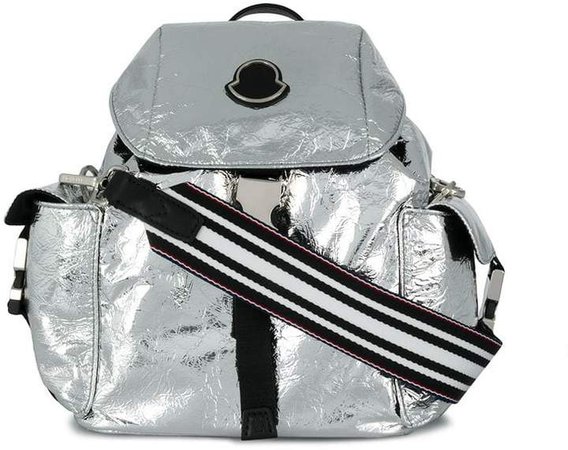 metallic backpack