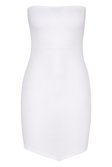 Pointed Hem Mini Dress | boohoo white
