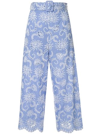Alice Mccall Cloud Obscurity Broderie Anglaise Trousers | Farfetch.com