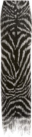 Tom Ford Two-Tone Fringed Maxi Skirt