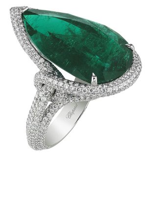 Chopard, Eloi emerald and diamond ring
